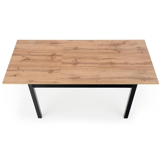 Rozkladací stôl Greg 124/168x74cm – Dub Wotan/Čierna