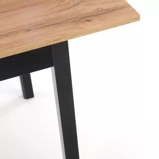 Rozkladací stôl Greg 124/168x74cm – Dub Wotan/Čierna
