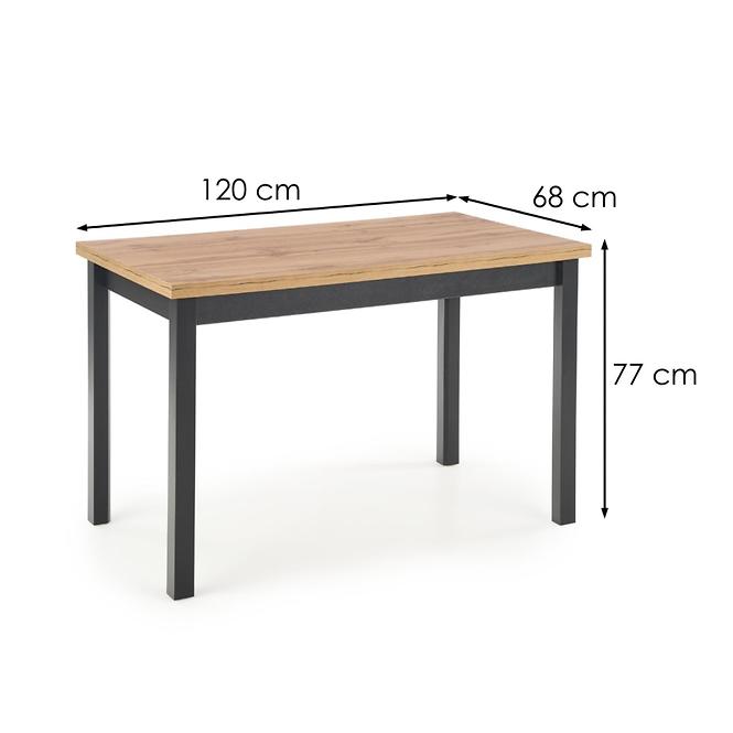 Stôl Cobalt 120x68 – Dub Wotan/Čierna