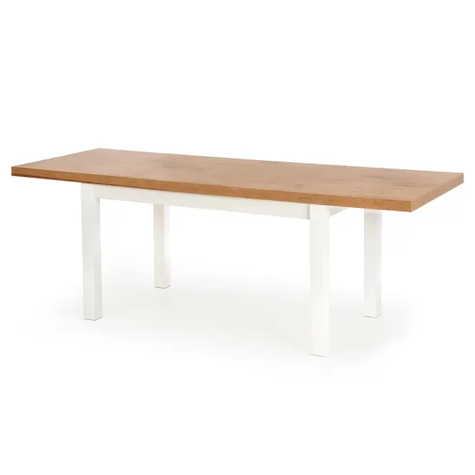 Rozkladací stôl Tiago 140/220x80cm doska/drevo – Dub Lancelot/Biely,3