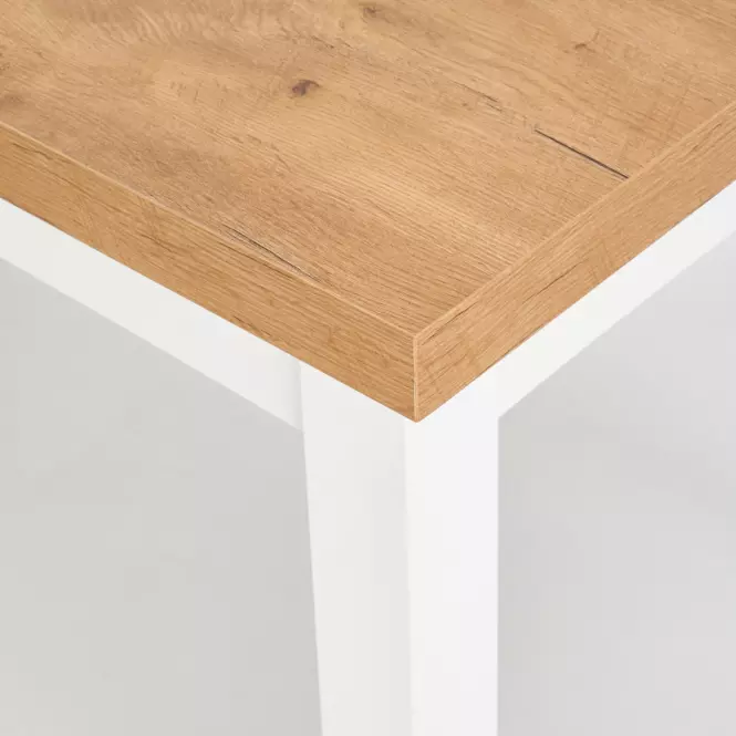 Rozkladací stôl Tiago 140/220x80cm Płyta/Drevo – Dub Lancelot/Biely