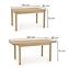 Rozkladací stôl Tiago 2 140/220x80cm Płyta/Abs/Mdf – Dub Riviera,3