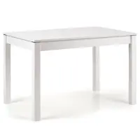 Rozkladací stôl Maurycy 118/158x75cm doska/ABS/MDF – Biely