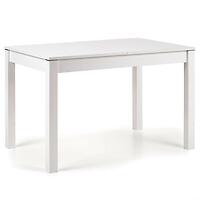 Rozkladací stôl Maurycy 118/158x75cm doska/ABS/MDF – Biely