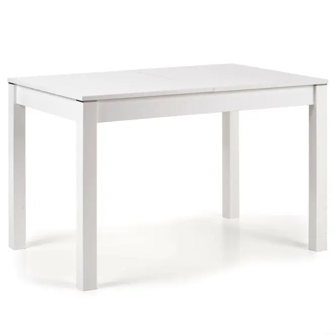 Rozkladací stôl Maurycy 118/158x75cm doska/ABS/MDF – Biely