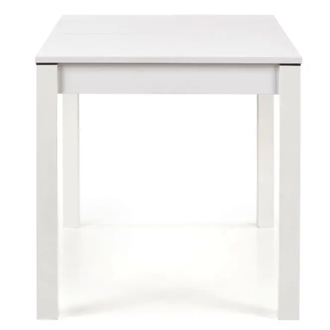 Rozkladací stôl Maurycy 118/158x75cm doska/ABS/MDF – Biely