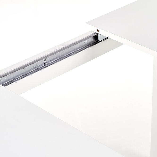 Rozkladací stôl Maurycy 118/158x75cm doska/ABS/MDF – Biely