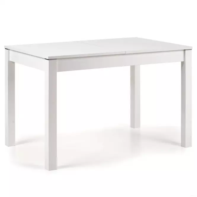 Rozkladací stôl Maurycy 118/158x75cm Płyta/Abs/Mdf – Biely