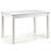 Rozkladací stôl Maurycy 118/158x75cm Płyta/Abs/Mdf – Biely