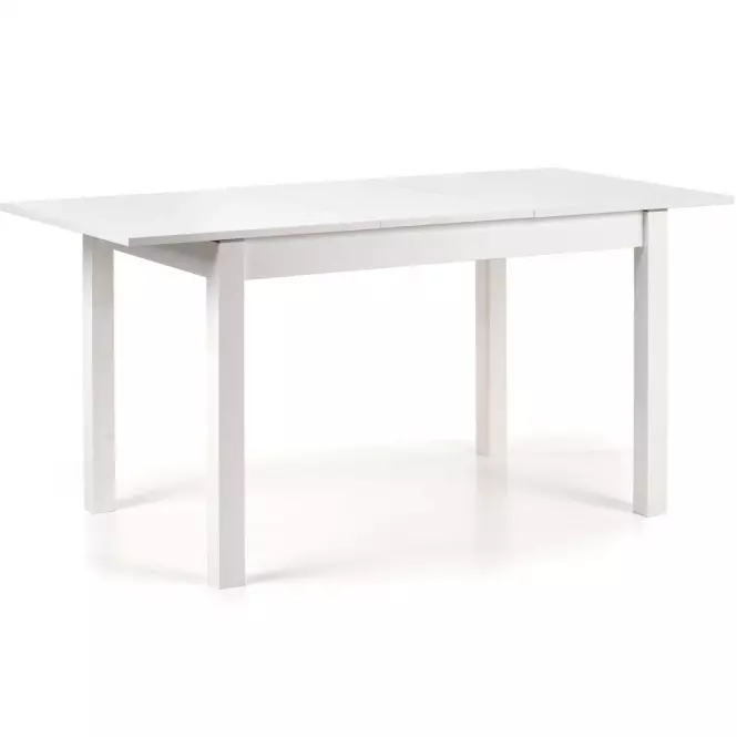 Rozkladací stôl Maurycy 118/158x75cm Płyta/Abs/Mdf – Biely