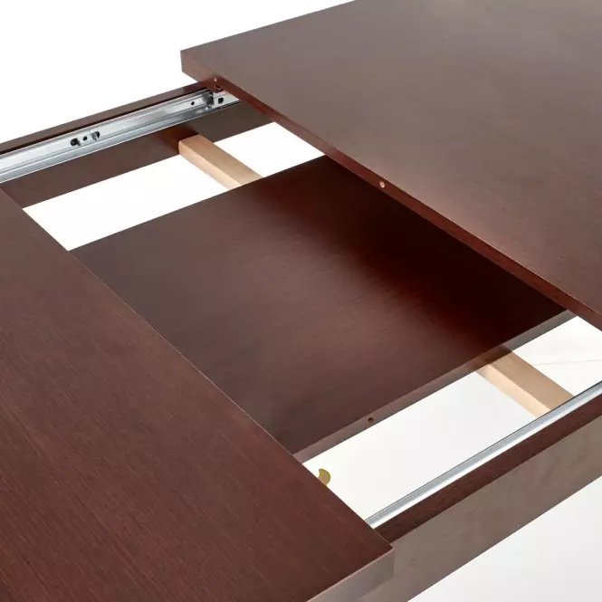 Rozkladací stôl Maurycy 118/158x75cm Płyta/Abs/Mdf – Tmavé Orech