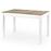 Rozkladací stôl Maurycy 118/158x75cm doska/ABS/MDF– Dub Sonoma/Biely