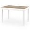 Rozkladací stôl Maurycy 118/158x75cm Płyta/Abs/Mdf – Dub Sonoma/Biely