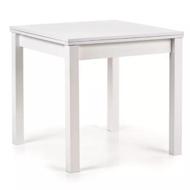Rozkladací stôl Gracjan 80/160x80cm Płyta/Abs/Mdf – Biely