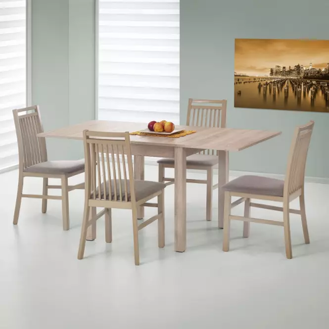 Rozkladací stôl Gracjan 80/160x80cm Płyta/Abs/Mdf – Dub Sonoma