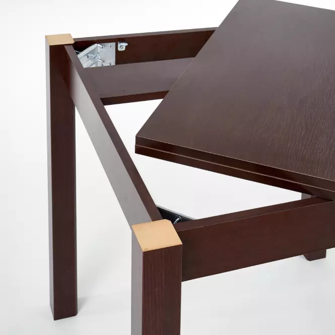 Rozkladací stôl Gracjan 80/160x80cm Płyta/Abs/Mdf – Tmavé Orech
