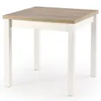 Rozkladací stôl Gracjan 80/160x80cm doska/ABS/MDF– Dub Sonoma/Biely