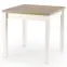 Rozkladací stôl Gracjan 80/160x80cm doska/ABS/MDF– Dub Sonoma/Biely
