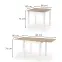 Rozkladací stôl Gracjan 80/160x80cm doska/ABS/MDF– Dub Sonoma/Biely,3