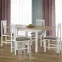 Rozkladací stôl Gracjan 80/160x80cm doska/ABS/MDF– Dub Sonoma/Biely,4