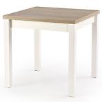 Rozkladací stôl Gracjan 80/160x80cm Płyta/Abs/Mdf – Dub Sonoma/Biely