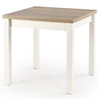 Rozkladací stôl Gracjan 80/160x80cm Płyta/Abs/Mdf – Dub Sonoma/Biely