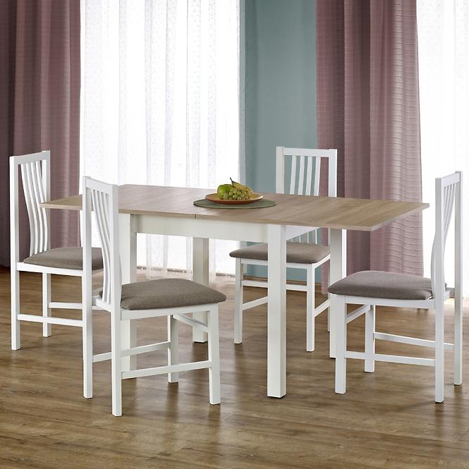 Rozkladací stôl Gracjan 80/160x80cm Płyta/Abs/Mdf – Dub Sonoma/Biely