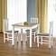 Rozkladací stôl Gracjan 80/160x80cm Płyta/Abs/Mdf – Dub Sonoma/Biely,5