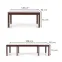 Rozkladací stôl Seweryn 160/298x90cm doska/ABS/MDF – Tmavé Orech,2