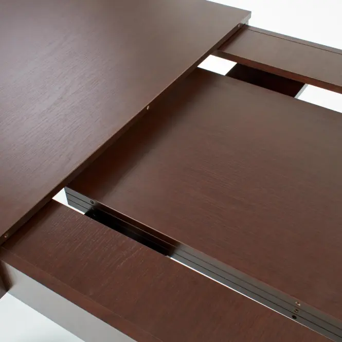 Rozkladací stôl Seweryn 160/298x90cm doska/ABS/MDF – Tmavé Orech