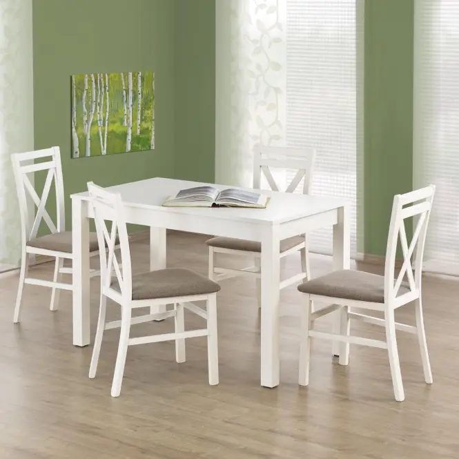 Stôl Ksawery 120x68 doska/Abs/MDF – Biely,6