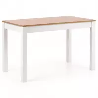 Stôl Ksawery 120x68 doska/Abs/MDF – Dub Sonoma/Biely