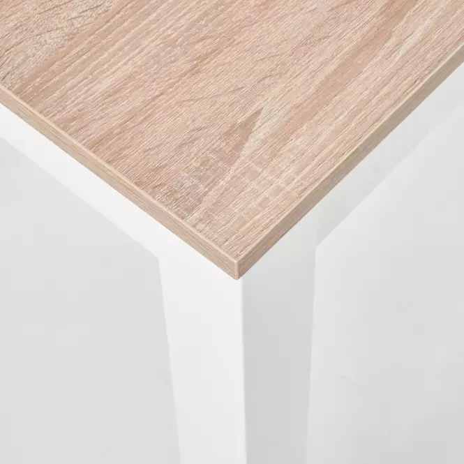 Stôl Ksawery 120x68 doska/Abs/MDF – Dub Sonoma/Biely