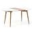 Rozkladací stôl Edward 120/200x100cm Mdf/Oceľ – Biely/Dub San Remo