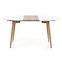 Rozkladací stôl Edward 120/200x100cm Mdf/Oceľ – Biely/Dub San Remo,7