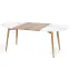 Rozkladací stôl Caliber 160/200x90cm Biely Mat/Dub San Remo/Naturalny,2