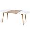 Rozkladací stôl Caliber 160/200x90cm Biely Mat/Dub San Remo/Naturalny,2