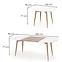 Rozkladací stôl Caliber 160/200x90cm Biely Mat/Dub San Remo/Naturalny,3