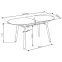 Rozkladací stôl Caliber 160/200x90cm Biely Mat/Dub San Remo/Naturalny,4