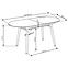 Rozkladací stôl Caliber 160/200x90cm Biely Mat/Dub San Remo/Naturalny,4
