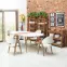 Rozkladací stôl Caliber 160/200x90cm Biely Mat/Dub San Remo/Naturalny,8