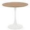 Stôl Sting 80 Mdf/Oceľ – Dub Zlatá/Biely