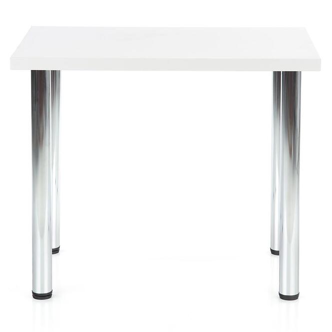 Stôl Modex A) 90x60 Doska/Oceľ – Biely Mat