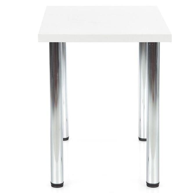 Stôl Modex A) 90x60 Doska/Oceľ – Biely Mat