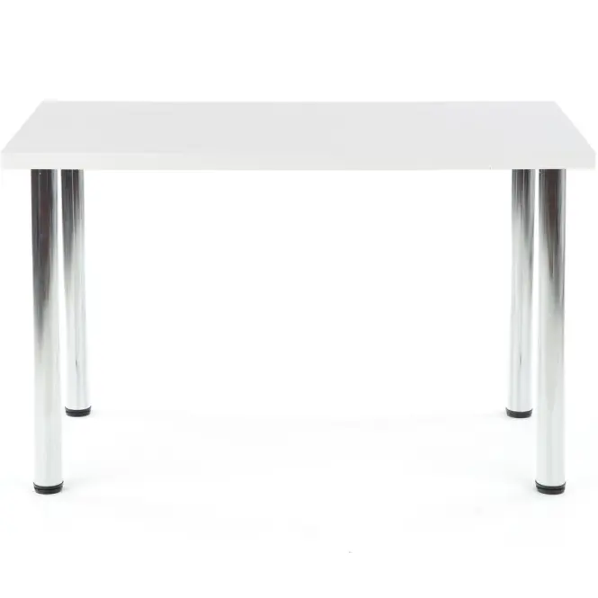 Stôl Modex B) 120x68 doska/oceľ – Biely Mat,2