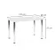Stôl Modex B) 120x68 doska/oceľ – Biely Mat,3