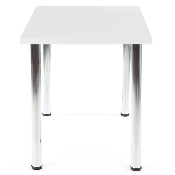 Stôl Modex B) 120x68 doska/oceľ – Biely Mat