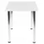 Stôl Modex B) 120x68 doska/oceľ – Biely Mat,4