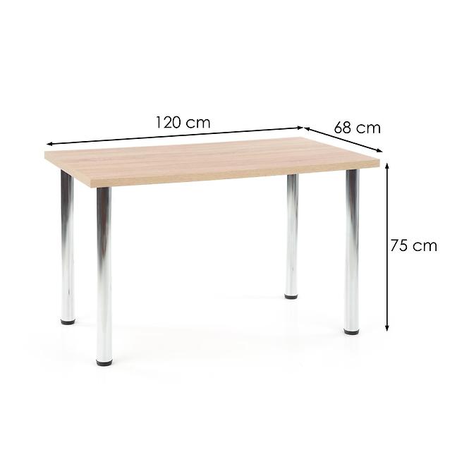 Stôl Modex B) 120x68 Płyta/Oceľ – Dub Sonoma 2ks