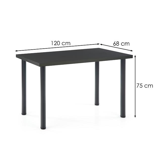 Stôl Modex 2 B) 120x68 Płyta/Oceľ – Antracyt